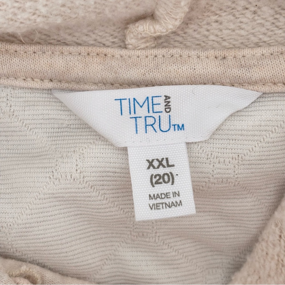 TIME & TRU Quilted Hoodie Sz XXL - Picture 8 of 9